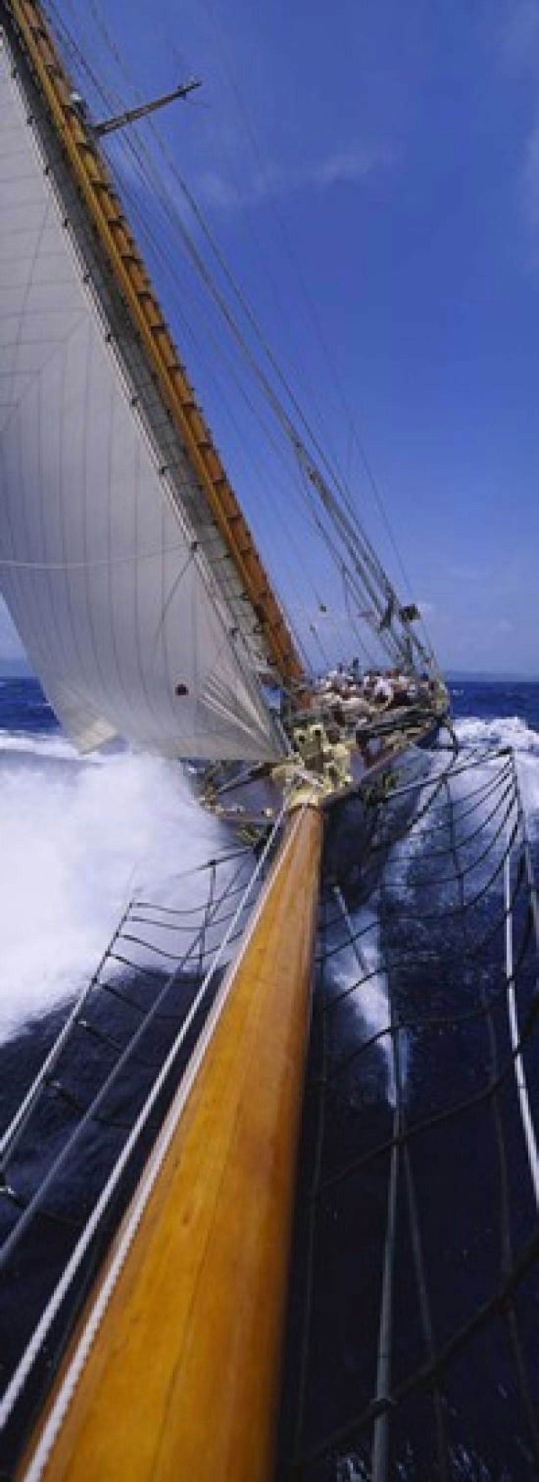 Yacht Mast Caribbean Canvas Art - Panoramic Images (18 x 7)