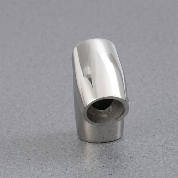 Yacht Pipe Connector 60 Degree Plated Silver Marine Handrail Connector Rust Resistant