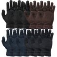 thumbnail image 1 of Yacht & Smith 12 Pack Wholesale Bulk Winter Gloves For Men Woman, Bulk Pack Warm Winter Thermal Gloves (Assorted, 12), 1 of 7