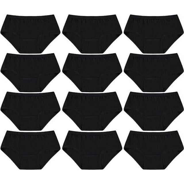 Yacht & Smith 12 Pack Womens Panties 95% Cotton Soft Underwear, Soft Panty Briefs in Bulk