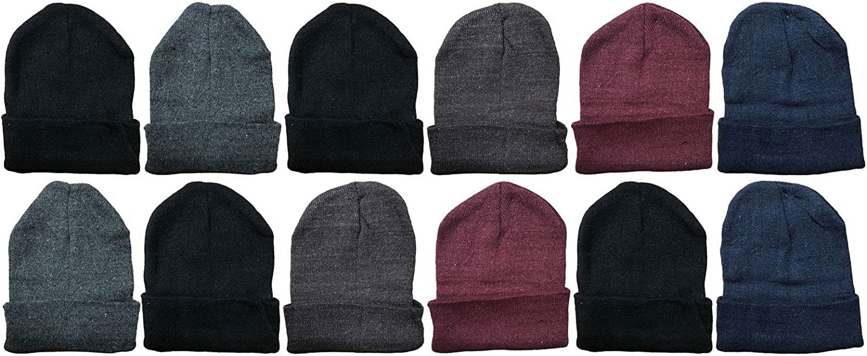 Yacht & Smith 12 Pack of Winter Beanie Hats Bulk for Men Women Kids