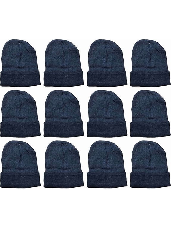 Yacht & Smith 12 Pack of Winter Beanie Hats Bulk for Men and Women, Wholesale Winter Hat Beanies