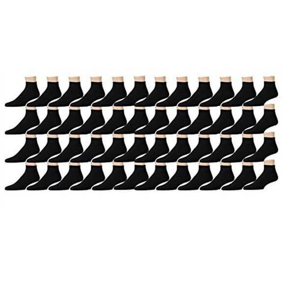 Yacht & Smith 12 Pair Mens & Womens Ankle Sports Socks by SOCKS'NBULK White