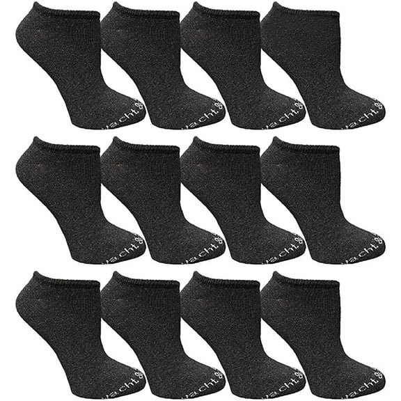 Yacht & Smith 12 Pair Women's Low Cut Ankle Socks Thin Comfortable Lightweight Breathable Wholesale Bulk Sport Socks
