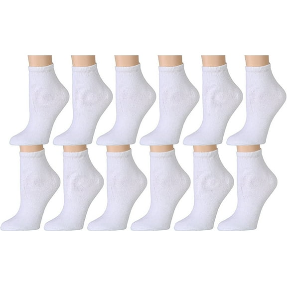 Yacht & Smith 12 Pairs Kids Low Cut Socks Cotton No Show Ankle Socks Girls and Boys