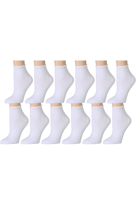 12 Pairs Kids Low Cut Socks Cotton No Show Ankle Socks Girls and Boys