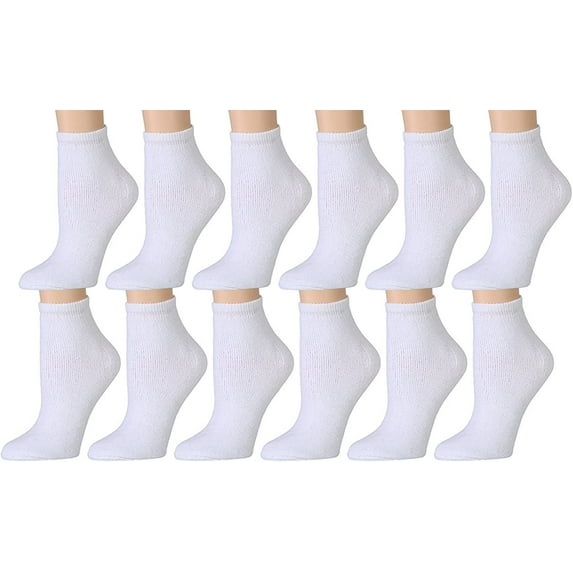 Yacht & Smith 12 Pairs Kids Low Cut Socks Cotton No Show Ankle Socks Girls and Boys