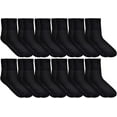 thumbnail image 1 of Yacht & Smith 12 Pairs Value Pack of Men and Women Diabetic Nephropathy and Edema Ankle, Ring Spun Cotton Socks, 1 of 5