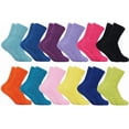 thumbnail image 1 of Yacht & Smith 12 Pairs Womens Fuzzy Socks, Soft Warm Winter Slipper Plush Sock, 1 of 4