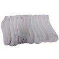 thumbnail image 1 of Yacht & Smith 12 Pairs of Children's Ankle Socks, Low Cut, Quarter Length, Unisex, Cotton (4-6, White), 1 of 2