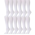 thumbnail image 1 of Yacht & Smith 12 Pairs of Girls Knee High Socks, Flat Knit, School Socks, Boot Socks, 1 of 1