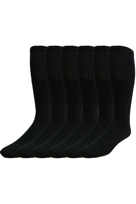 12 Pairs of Men's Extra Long Tube Athletic Socks, by SOCKS'NBULK