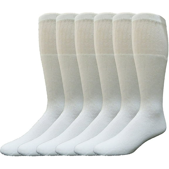 Yacht & Smith 12 Pairs of Men's Extra Long Tube Athletic Socks, by SOCKS'NBULK