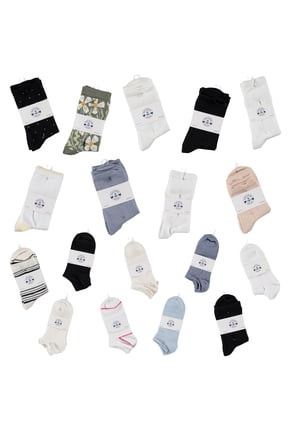 120 Pairs Wholesale Sample Socks Womens, Crew and Ankle Socks - Mixed Assorted Random Colors Wholesale Lot Bulk, Great for Donating Shelters