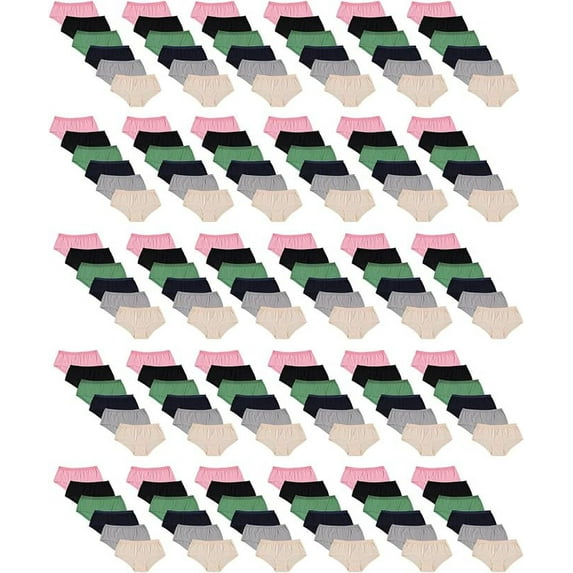 Yacht & Smith 180 Pack Womens 95% Cotton Soft Underwear Panties Briefs in Bulk, Size 2X-Large