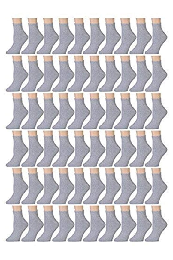 Yacht & Smith 180 Pairs Case of Kids Ankle Socks, Wholesale Bulk Pack Sports Sock for boys and girls, (Gray, 4-6)