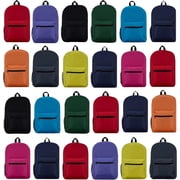 Yacht & Smith 24 Pack Backpack, Bulk 17 inch Lightweight Outdoor Travel Gym Corporate Events Bag