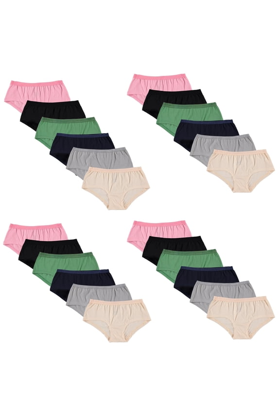 24 Pack of Womens Underwear Panties in Bulk, Wholesale Ladies Brief Underpants, Homeless Charity Donation Multipacks (Assorted, Small)
