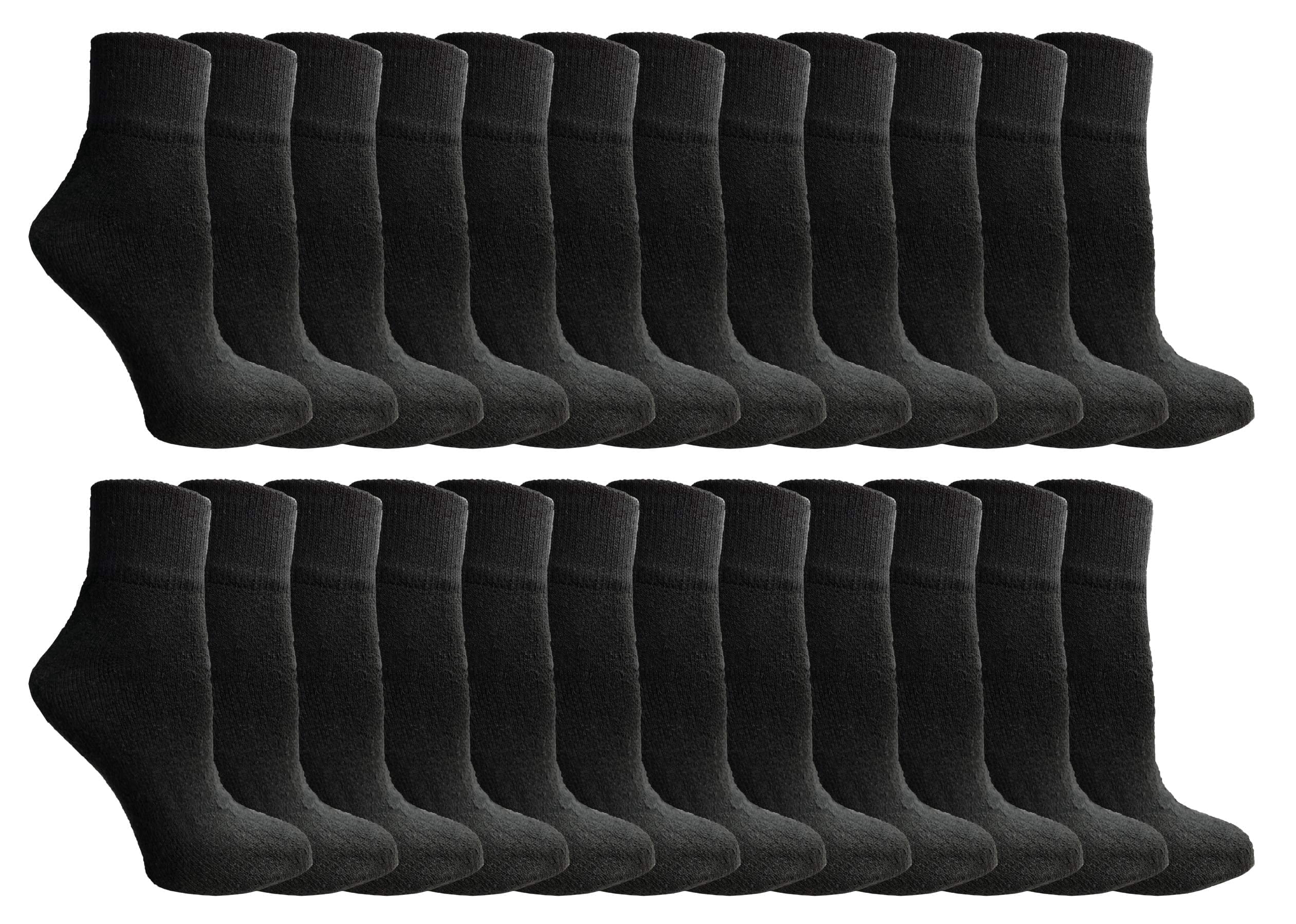 Yacht & Smith 24 Pairs of Kids Ankle Wholesale Bulk Pairs Athletic Sports Socks, by SOCKS'NBULK