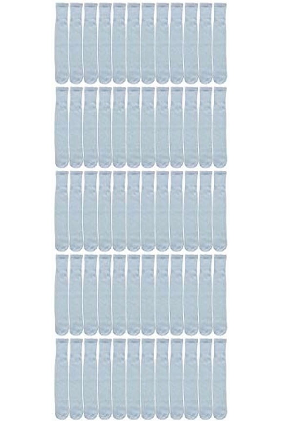 240 Pairs Kids & Children's Cotton Tube Socks, Wholesale Bulk Pack Referee Style, 6-8