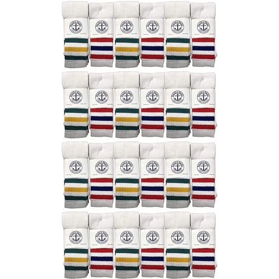 Yacht & Smith Wholesale Men's Long Tube Socks, Cotton Sport Tube Socks Size 9-15
