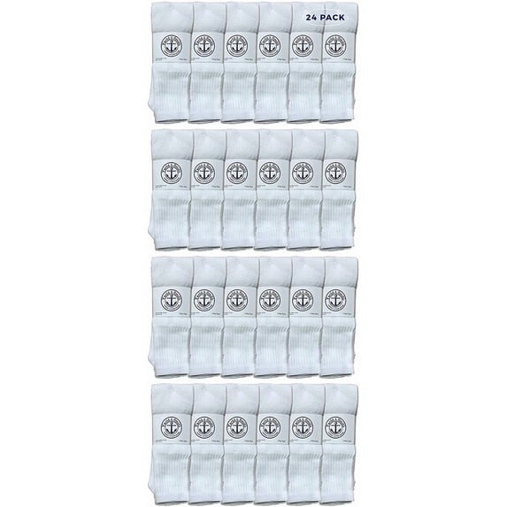 Yacht & Smith 28 Wholesale Men's Long Tube Socks, Cotton Sport Tube Socks Size 10-13