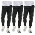 thumbnail image 1 of Yacht & Smith 3 Pack of Mens Jogger Bulk Sweatpants, Black Camo, Comfy Lounge Joggers for Men Color Black Camo, Size Small, 1 of 7
