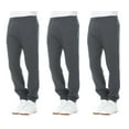 thumbnail image 1 of Yacht & Smith 3 Pack of Mens Jogger Bulk Sweatpants, Charcoal Gray, Comfy Lounge Joggers for Men Size (Small), 1 of 7