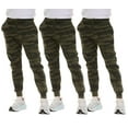 thumbnail image 1 of Yacht & Smith 3 Pack of Mens Jogger Bulk Sweatpants, Green Camo, Comfy Lounge Joggers for Men Color Green Camo, Size 2X-Large, 1 of 7