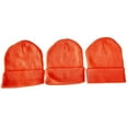 thumbnail image 1 of Yacht & Smith 3 Piece of Warm Winter Toboggan Hunter Men's Women's Hat (Orange), 1 of 2