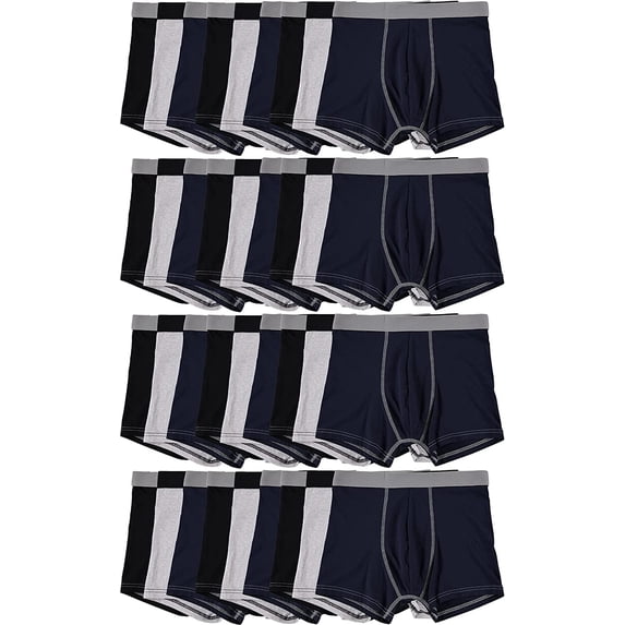 Yacht & Smith 36 Pack of Mens Boxer Briefs Underwear Bulk, Cotton, Soft, Comfortable, Assorted Colorful Brief