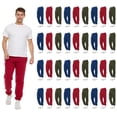 thumbnail image 1 of Yacht & Smith 36 Pack of Wholesale Mens Jogger Sweatpants, Homeless Shelter Donation Case, Comfy Bulk Joggers for Men (Color Assorted, Large), 1 of 8