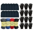 thumbnail image 1 of Yacht & Smith 36 Pieces of Winter Kit of Fleece Blankets, Winter Adult Beanies, Winter Gloves - Wholesale Bulk for Homeless Donations, 1 of 4
