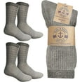 thumbnail image 1 of Yacht & Smith 4 Pairs Merino Wool Thermal Boot Socks for Hiking, Trail, Hunting, Winter, Size 10-13, 1 of 7