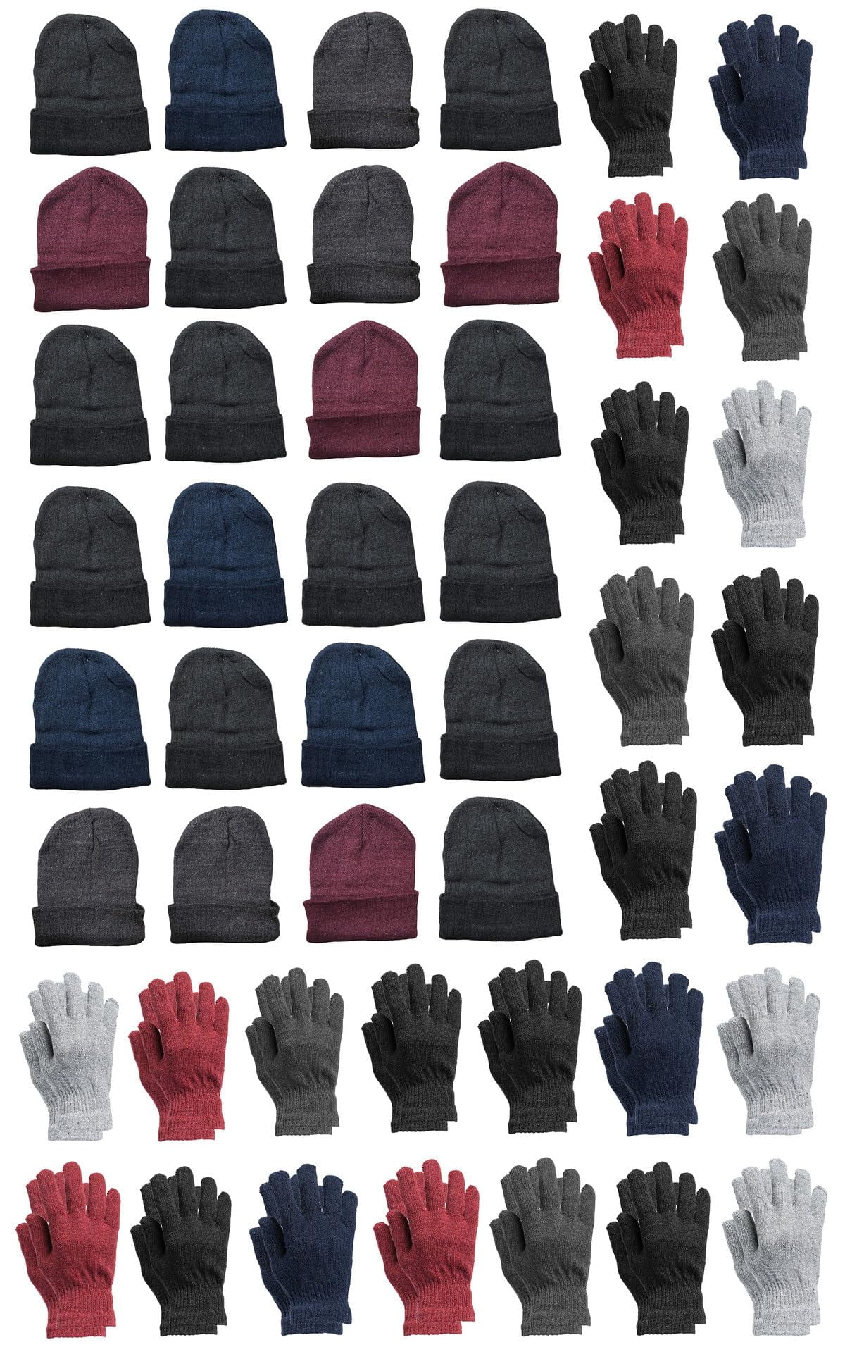 Yacht & Smith 48 Pack Adult Warm Winter Thermal Beanies and  display picture 1