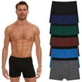 thumbnail image 1 of Yacht & Smith 6 Pack Of Mens Boxer Briefs Underwear, 100% Cotton Comfortable, Bulk Packs Underpants, 1 of 8