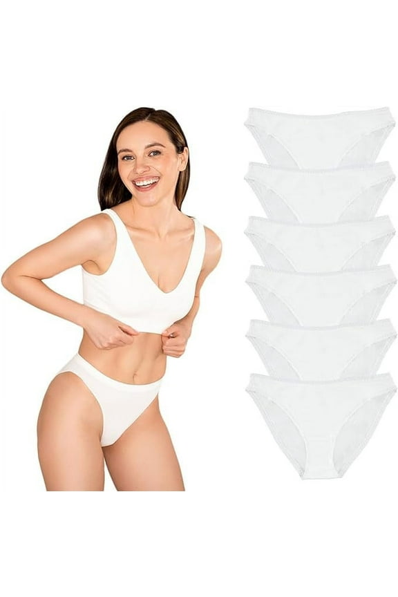 Womens Panties 95% Cotton Soft Underwear, Soft Panty Briefs in Bulk