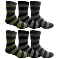 thumbnail image 1 of Yacht & Smith 6 Pairs Mens Fuzzy Socks, Soft Warm Winter Slipper Plush Sock (Multicolor), 1 of 2