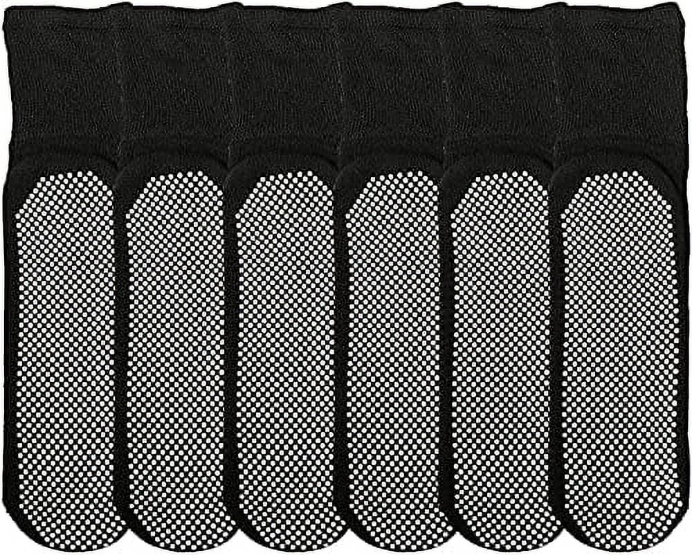 Yacht & Smith 6 Pairs Of Loose Fit Gripper Bottom Diabetic NonSkid
