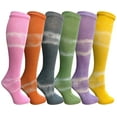 thumbnail image 1 of Yacht & Smith 6 Pairs Tie Dye Crew Socks, Anti Microbial, Premium Soft Touch (9-11, Assorted Tie Dye), 1 of 9