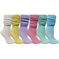 thumbnail image 1 of Yacht & Smith 6 Pairs Women's Scrunched Slouch Socks, Cotton Boot Socks Bulk Pack, 1 of 5