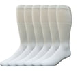 thumbnail image 1 of Yacht & Smith 6 Pairs of Men's Long Tube Socks, White, Sock Size 13-16, 1 of 4