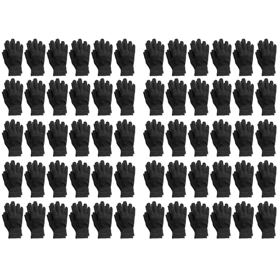 Yacht & Smith 60 Packs Wholesale Winter Gloves, Unisex Adults Bulk Sets for Homeless Shelters and Charitable Donations