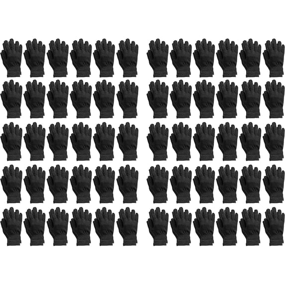 Yacht & Smith 60 Packs Wholesale Winter Gloves, Unisex Adults Bulk Sets for Homeless Shelters and Charitable Donations
