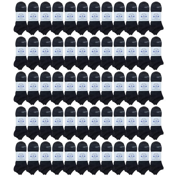 Yacht & Smith 60 Pair Low Cut Socks Thin Comfortable Lightweight Breathable Wholesale Bulk Sport Socks