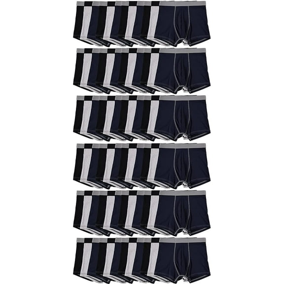 Yacht & Smith 72 Pack of Mens Boxer Briefs Underwear Bulk, 100% Cotton, Soft, Comfortable, Assorted Colorful Brief, 3X-Large