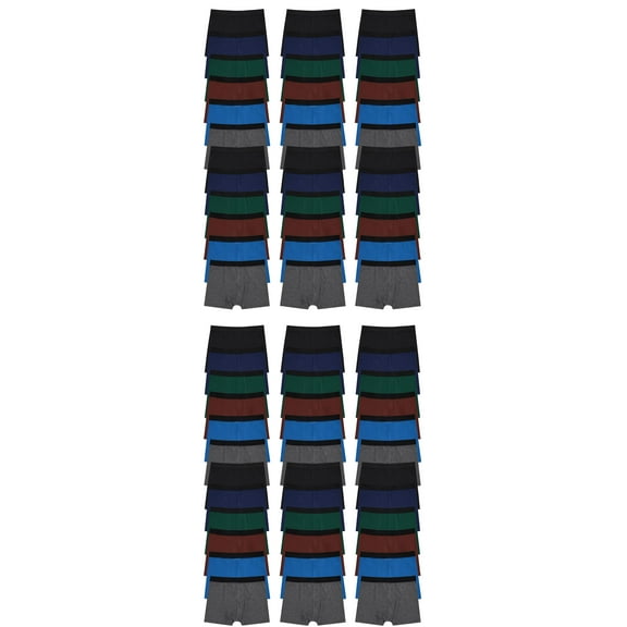 Yacht & Smith 72 Pack of Mens Boxer Briefs Underwear Bulk, 100% Cotton, Soft, Comfortable, Assorted Colorful Brief (X-Large, 72 Pack Assorted)