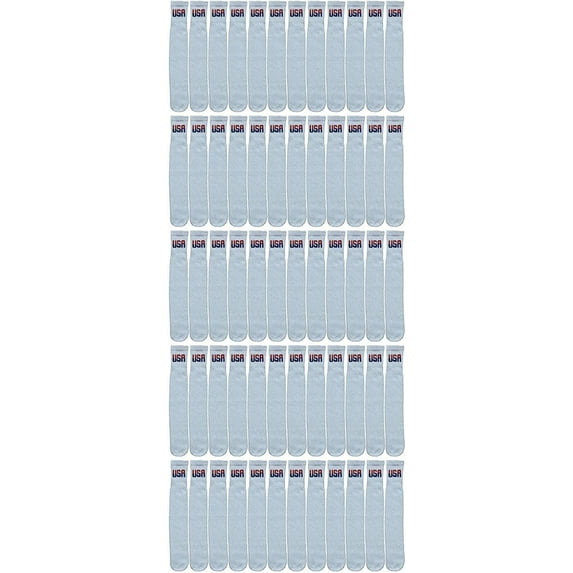 Yacht & Smith Big And Tall Mens Athletic Cotton Tube Socks, Wholesale Bulk Pack Referee Socks - King Size, by SOCKS’NBULK