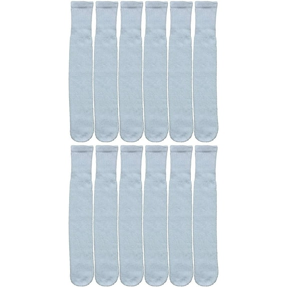 Yacht & Smith Big And Tall Mens Athletic Cotton Tube Socks, Wholesale Bulk Pack Referee Socks - King Size, by SOCKS’NBULK