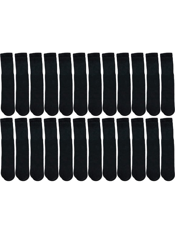 Big And Tall Mens Athletic Cotton Tube Socks, Wholesale Bulk Pack Referee Socks - King Size, by SOCKS’NBULK